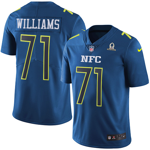 Nike Redskins #71 Trent Williams Navy Men's Stitched NFL Limited NFC Pro Bowl Jersey